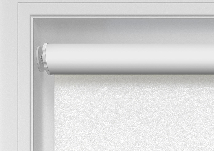 Shimmer (Blackout), Crystal White - Twist&Fit Roller Blind - Image 10